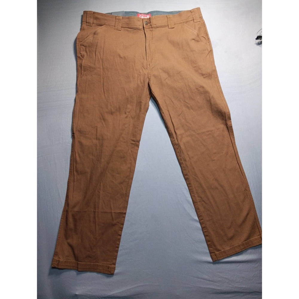 Coleman Men's Tear Resistant Stretch Utility Pant Size 40 X 30 Copper color